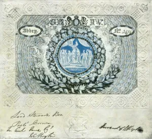Card Prints: Invitation to Coronation of King George IV