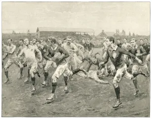 Rugby Prints: Ireland V England 1900