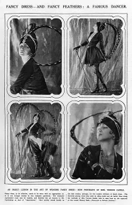 Feathered Prints: Irene Castle in her Victory Ball costume
