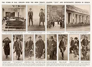 John Prints: Irish politicians arriving for Treaty ratification debates
