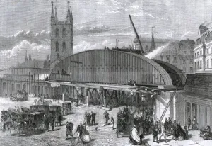 Charing Prints: Iron bridge, London Bridge Station, City of London