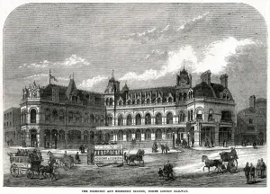 Islington Prints: Islington and Highbury Station 1873