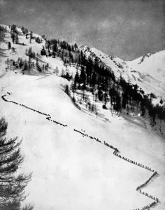 Climbing Prints: Italian Alpini climbing Monte Adamello