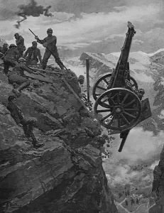 Destruction Prints: Italian artillery retreat
