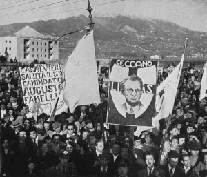 Italy Prints: Italian elections- Signor de Gasperi