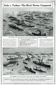 Prewar Prints: Italy v. Turkey, rival navies compared, by G. H. Davis