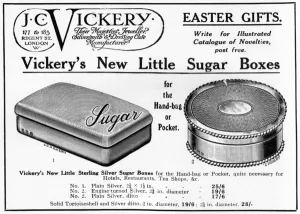 Rationing Prints: J C Vickery sugar boxes, WW1 rationing