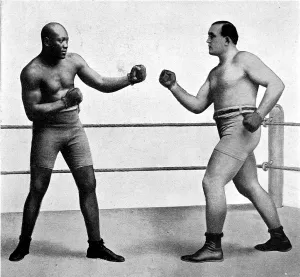 Fought Prints: Jack Johnson and James Jeffries, 1910