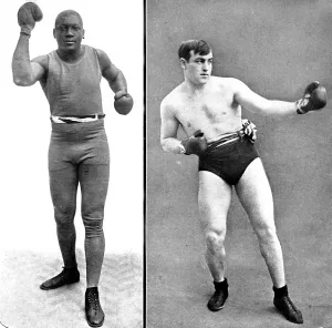 1881 Prints: Jack Johnson and Tommy Burns, 1908