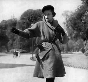 Feb16 Prints: Jacques Griffe outfit - and dog, 1950