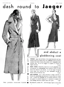Jaeger Prints: Jaeger advertisement 1931