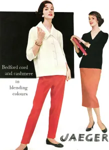 Casual Prints: Jaeger advertisement, 1956