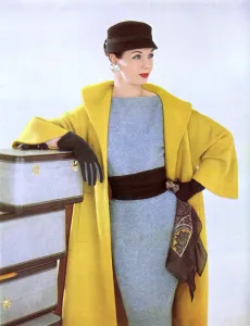 Modelling Prints: Jaeger coat, 1954