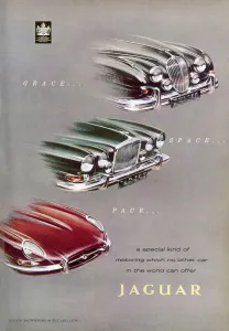 Bonnet Prints: Jaguar car advertisement
