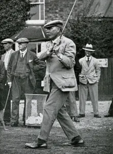 Golfing Prints: James Braid in action at the Open Championships