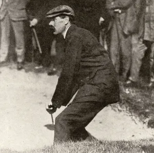 Golfing Prints: James Braid in a difficult position