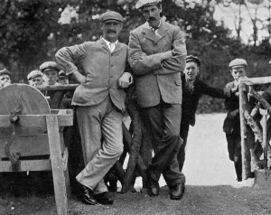 Golf Prints: James Braid with J H Taylor
