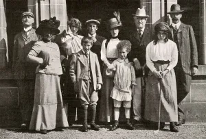 Golf Prints: James Braid and Party at Archerfield House
