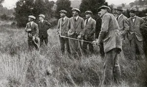 Course Prints: James Braid playing at the new club at Leziate