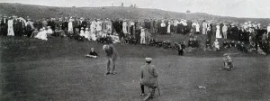 Golfing Prints: James Braid putting at Dornoch
