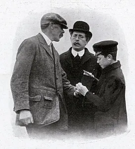 Course Prints: James Braid signing an autograph