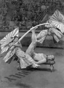 Feet Prints: Japanese acrobats at the circus, Olympia, London