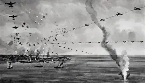Carried Prints: How the Japanese Raid on Pearl Harbour and its Warships was carried out By English School