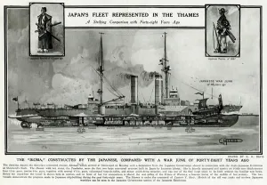 Compared Prints: Japans fleet in the Thames by G. H. Davis