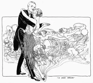 Jazz Prints: A Jazz Dream - dancing couple, 1919