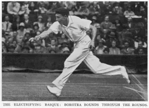 Borotra Prints: Jean Borotra in action