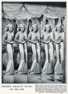 Scene Prints: Jean Harlow in a scene from the M