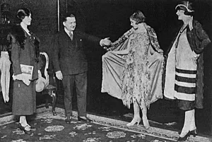 Regent Prints: Jean Peron shows off two of his couture creations