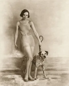 Swimsuit Prints: Jessie Matthews and dalmatian