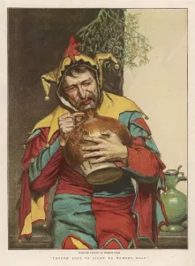 Customs Prints: Jester Drinking / Graphic
