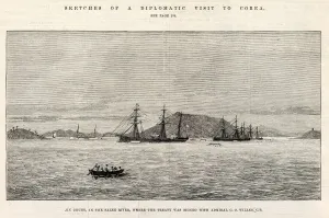 Ship Prints: Jin Chuen, in the Salee River where the treated was signed with Admiral G. O. Willes