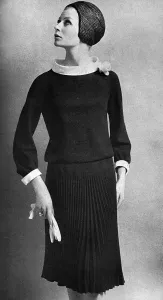 Straw Prints: John Cavanagh day dress, 1965