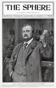 Prints of John Edward Redmond (1856 - 1918), Irish nationalist politician, barrister, and MP in the House of Commons. Date: 1907 April Prints: John Edward Redmond (1856 - 1918), Irish nationalist politician, barrister
