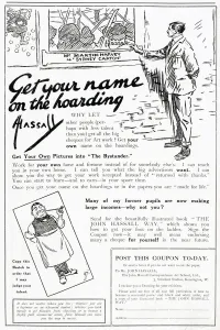 Course Prints: John Hassall Correspondence Art School advertisement, 1917