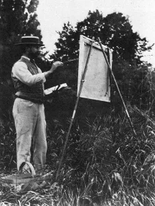 Doors Prints: John Singer Sargent painting outdoors