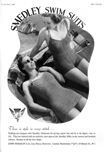 Wool Prints: John Smedley knitted swimsuits