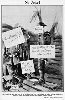 Censor Prints: No Joke! by Captain Bruce Bairnsfather post- WW1 cartoon