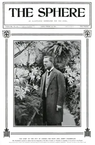 Chamberlain Prints: Joseph Chamberlain in his conservatory, Highgate, 1902