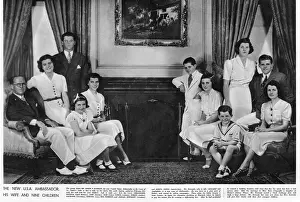Embassy Prints: Joseph Kennedy, American Ambassador & family, 1938