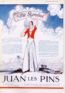 Beach Prints: Juan les Pins advertisement, 1931