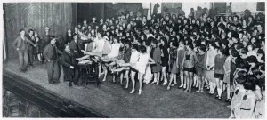 Nov19 Prints: Julian Wylie auditioning chorus girls, London Hippodrome