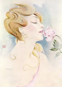 Romance Prints: June Roses by A. Dubuis