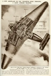 Goods Prints: Junkers G38, large German freight plane