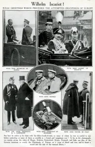 European Prints: Kaiser Wilhelm with European heads of state before WW1