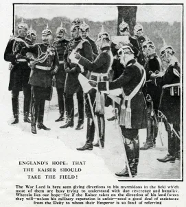 Directions Prints: Kaiser Wilhelm with his generals, WW1