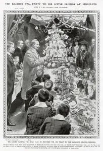 Visiting Prints: Kaiser Wilhelm II Visiting Children in a School 1907